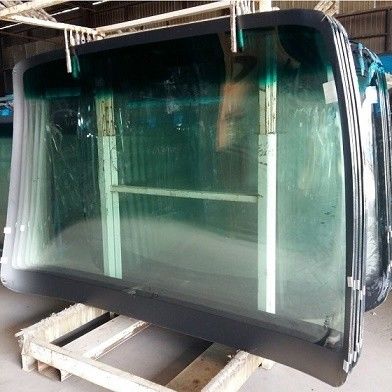China Sonnenschutz-Bus-Windschutzscheiben-Glas lamellierte ausgeglichene grüne Farblange Lebenszeit fournisseur
